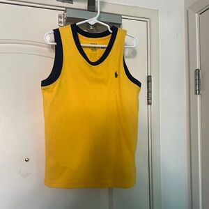Polo by Ralph Lauren Yellow and Blue Tank Top